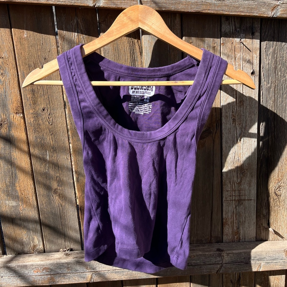 Big Bud Press cropped tank top in purple!